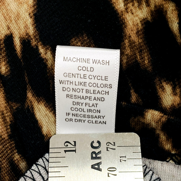 Spense Dress Women's Size 10 Black Animal Cheetah Print A Line Sleeveless Career - Picture 5 of 9